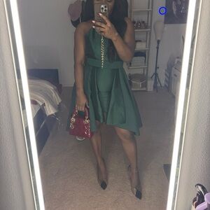 Gianni Bini Emerald Satin Dress